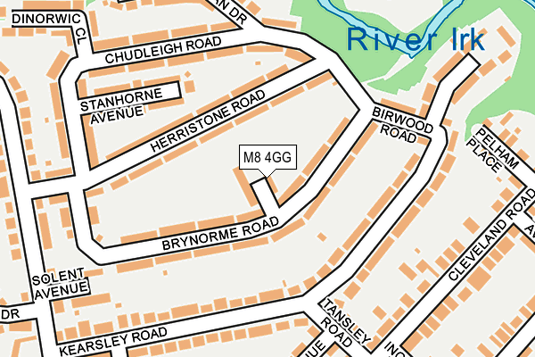 M8 4GG map - OS OpenMap – Local (Ordnance Survey)