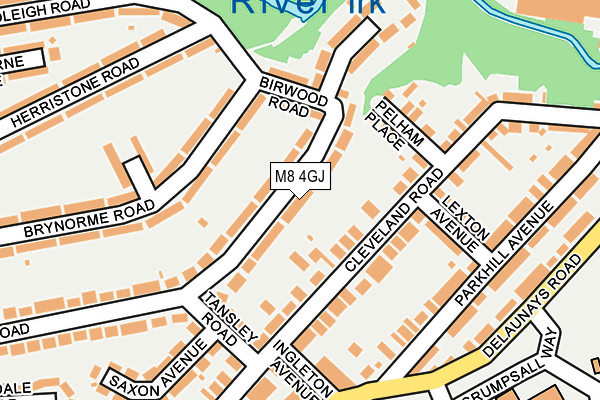 M8 4GJ map - OS OpenMap – Local (Ordnance Survey)