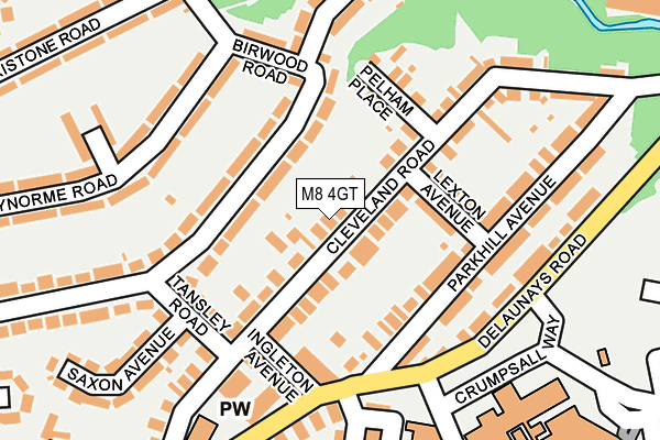 M8 4GT map - OS OpenMap – Local (Ordnance Survey)