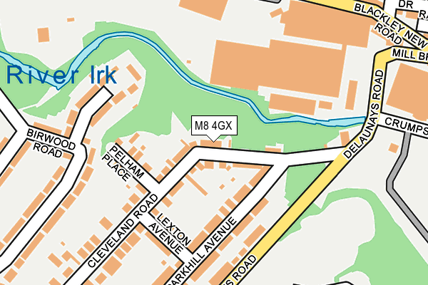 M8 4GX map - OS OpenMap – Local (Ordnance Survey)