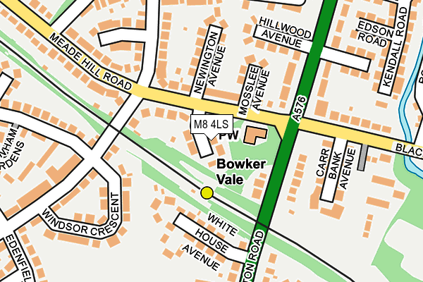 M8 4LS map - OS OpenMap – Local (Ordnance Survey)