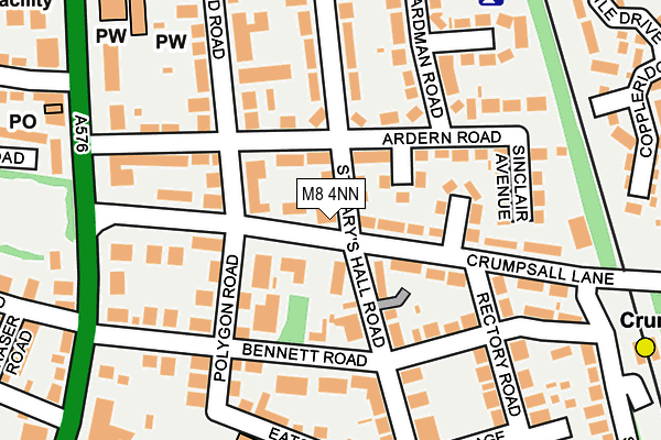 M8 4NN map - OS OpenMap – Local (Ordnance Survey)