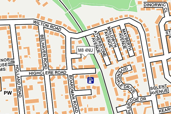 M8 4NU map - OS OpenMap – Local (Ordnance Survey)