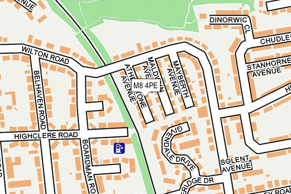 M8 4PE map - OS OpenMap – Local (Ordnance Survey)