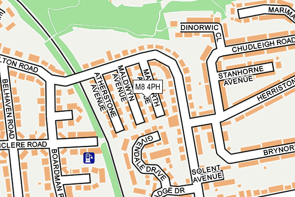 M8 4PH map - OS OpenMap – Local (Ordnance Survey)