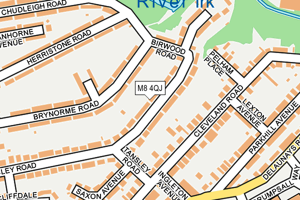M8 4QJ map - OS OpenMap – Local (Ordnance Survey)