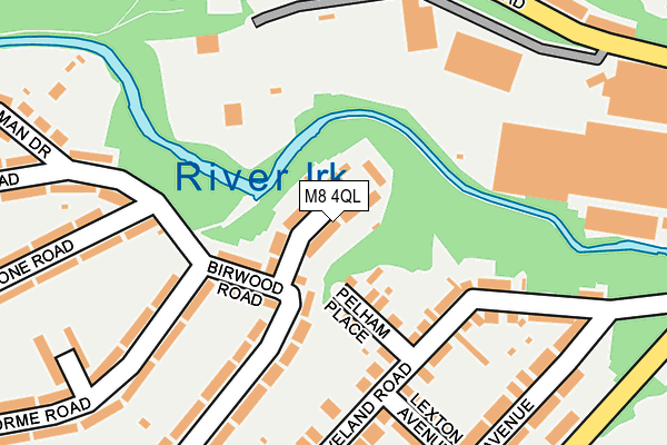 M8 4QL map - OS OpenMap – Local (Ordnance Survey)