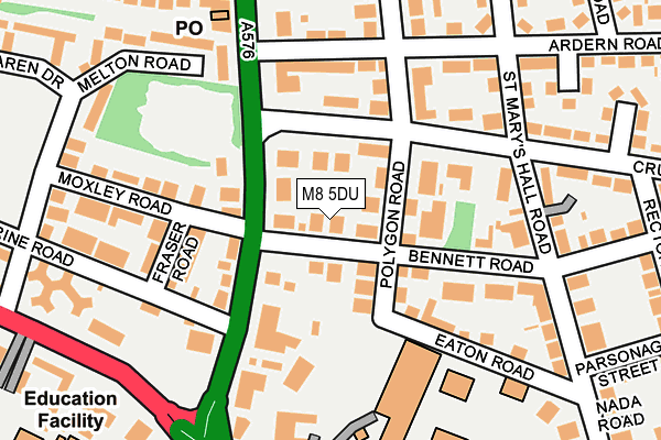 M8 5DU map - OS OpenMap – Local (Ordnance Survey)
