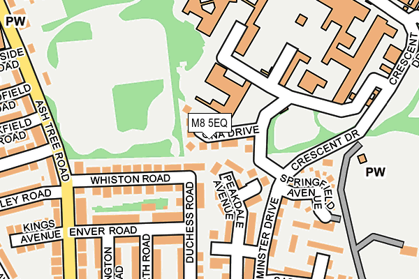 M8 5EQ map - OS OpenMap – Local (Ordnance Survey)