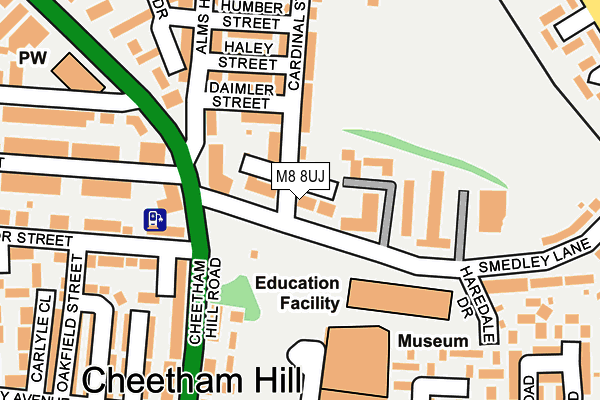 M8 8UJ map - OS OpenMap – Local (Ordnance Survey)