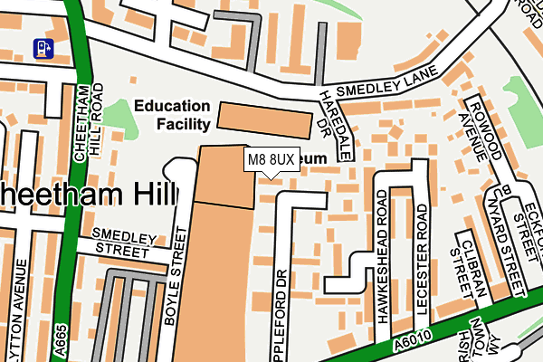 M8 8UX map - OS OpenMap – Local (Ordnance Survey)