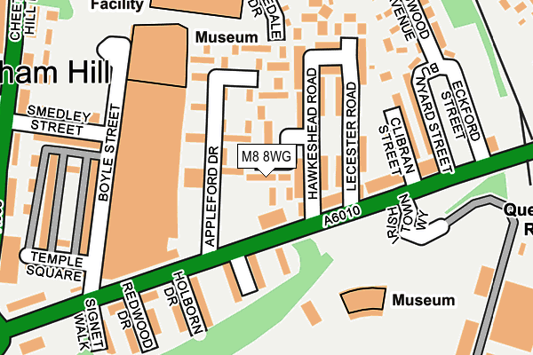 M8 8WG map - OS OpenMap – Local (Ordnance Survey)