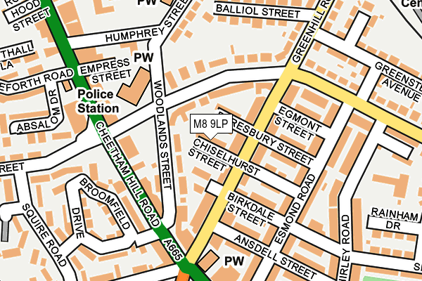 M8 9LP map - OS OpenMap – Local (Ordnance Survey)