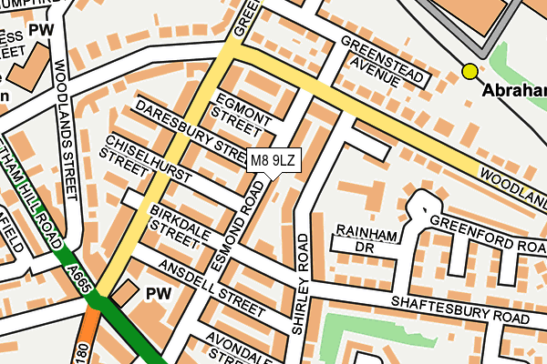 M8 9LZ map - OS OpenMap – Local (Ordnance Survey)