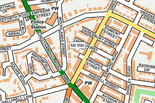 M8 9NN map - OS OpenMap – Local (Ordnance Survey)