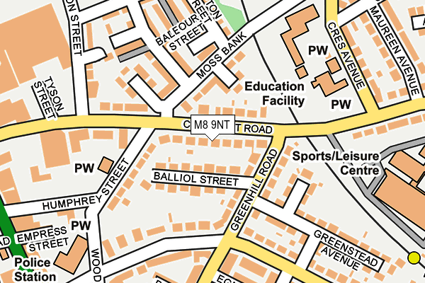 M8 9NT maps, stats, and open data