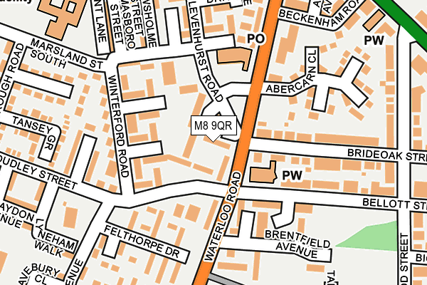 M8 9QR map - OS OpenMap – Local (Ordnance Survey)