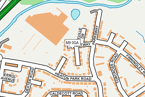 M9 0GA map - OS OpenMap – Local (Ordnance Survey)