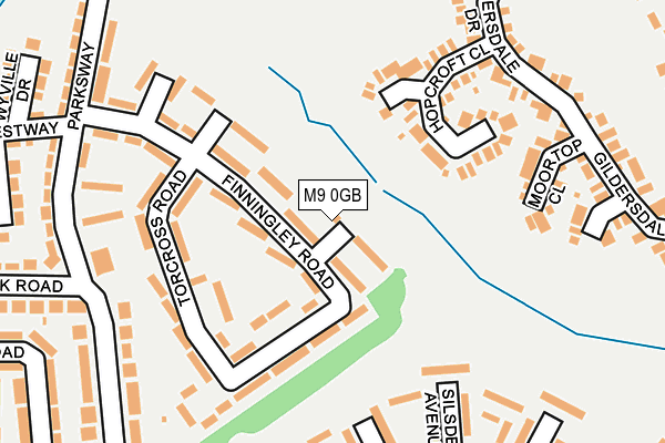 M9 0GB map - OS OpenMap – Local (Ordnance Survey)