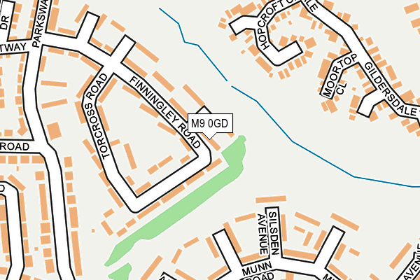 M9 0GD map - OS OpenMap – Local (Ordnance Survey)