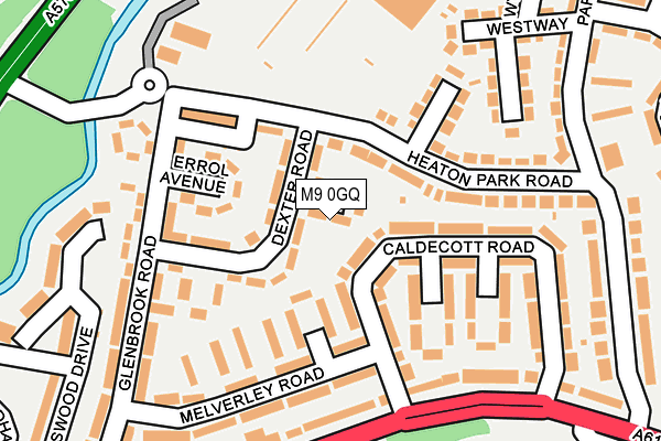 M9 0GQ map - OS OpenMap – Local (Ordnance Survey)