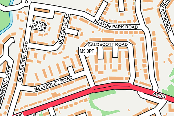 M9 0PT map - OS OpenMap – Local (Ordnance Survey)