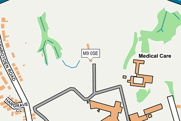M9 0SE map - OS OpenMap – Local (Ordnance Survey)