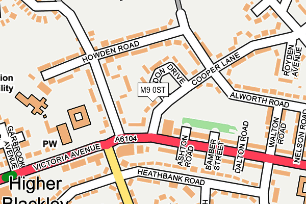 M9 0ST map - OS OpenMap – Local (Ordnance Survey)