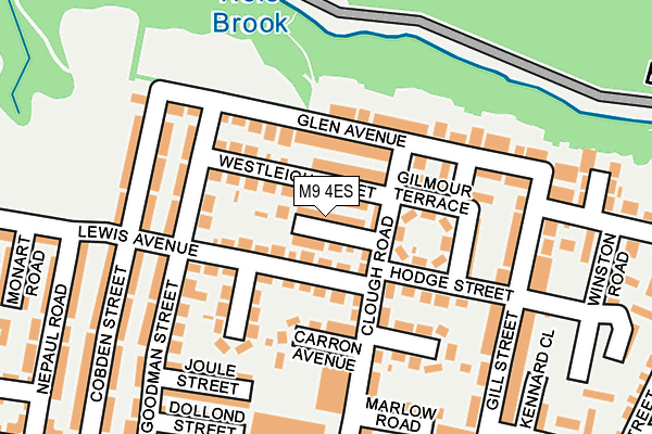 M9 4ES map - OS OpenMap – Local (Ordnance Survey)