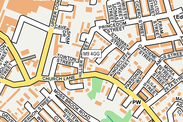 M9 4GG map - OS OpenMap – Local (Ordnance Survey)