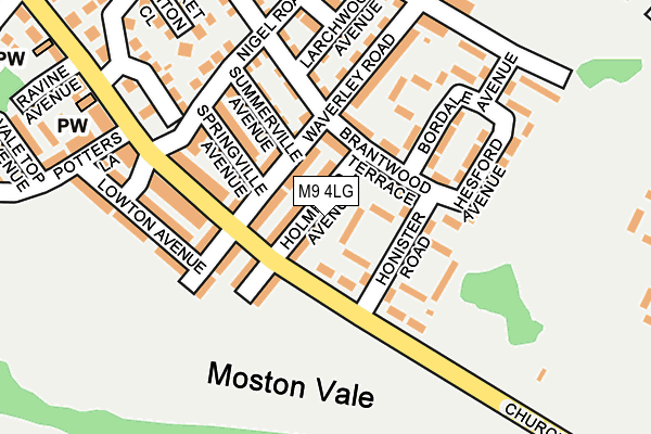 M9 4LG map - OS OpenMap – Local (Ordnance Survey)