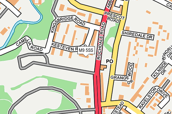 M9 5SS map - OS OpenMap – Local (Ordnance Survey)