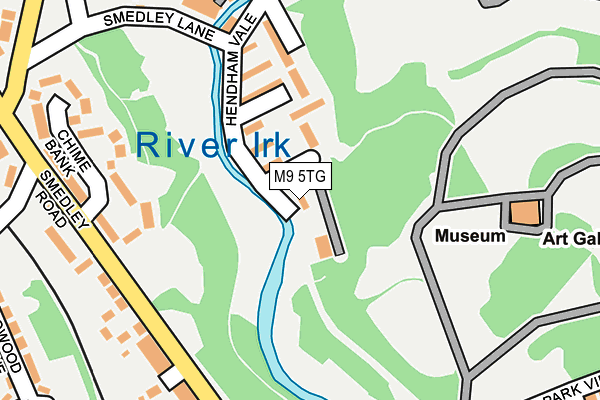 M9 5TG map - OS OpenMap – Local (Ordnance Survey)