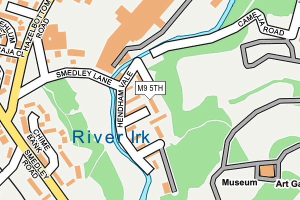 M9 5TH map - OS OpenMap – Local (Ordnance Survey)