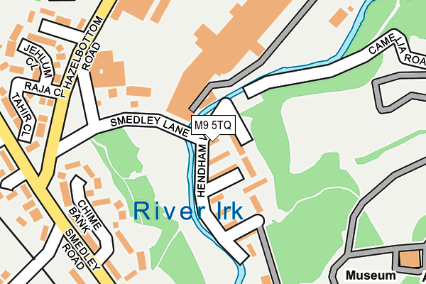 M9 5TQ map - OS OpenMap – Local (Ordnance Survey)