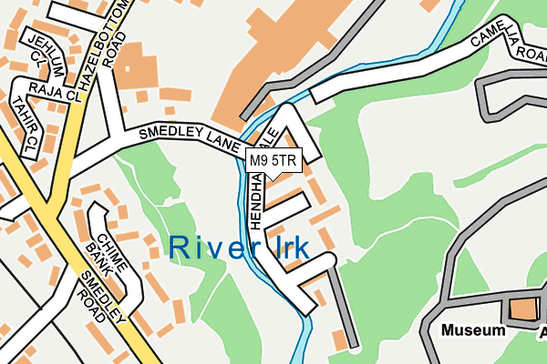 M9 5TR map - OS OpenMap – Local (Ordnance Survey)
