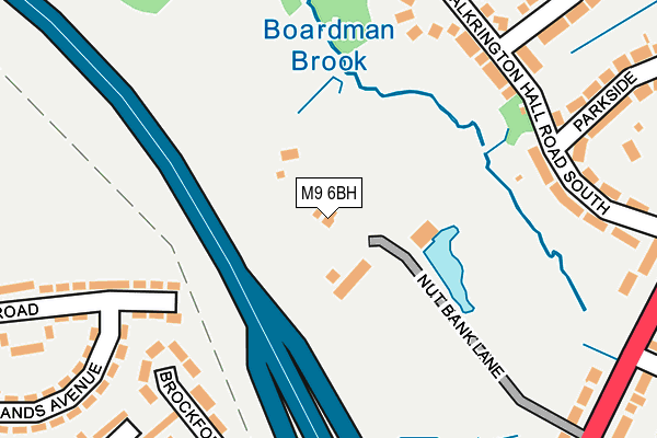 M9 6BH map - OS OpenMap – Local (Ordnance Survey)