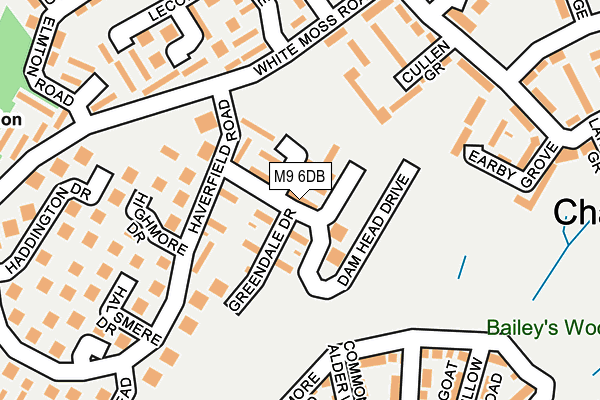 M9 6DB map - OS OpenMap – Local (Ordnance Survey)
