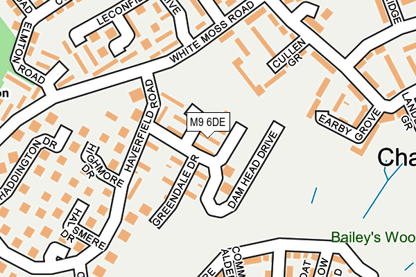 M9 6DE map - OS OpenMap – Local (Ordnance Survey)