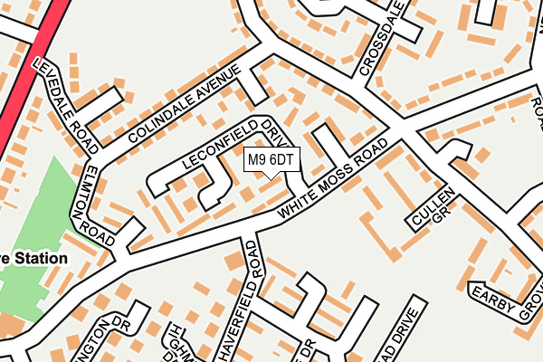 M9 6DT map - OS OpenMap – Local (Ordnance Survey)