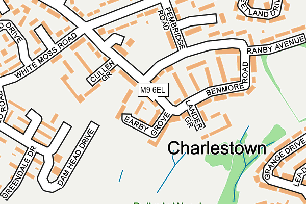 M9 6EL map - OS OpenMap – Local (Ordnance Survey)