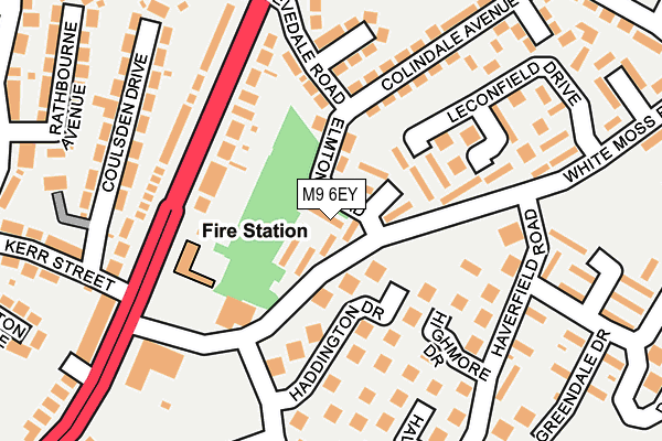 M9 6EY map - OS OpenMap – Local (Ordnance Survey)