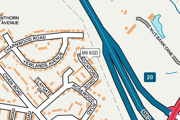 M9 6GD map - OS OpenMap – Local (Ordnance Survey)