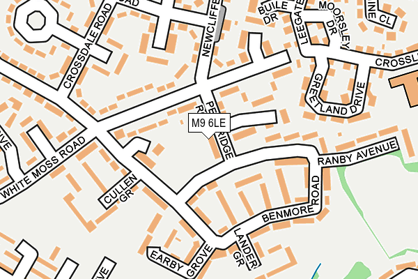 M9 6LE map - OS OpenMap – Local (Ordnance Survey)