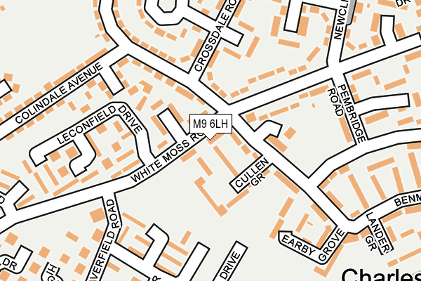 M9 6LH map - OS OpenMap – Local (Ordnance Survey)