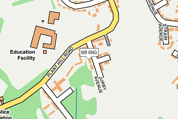 M9 6NG map - OS OpenMap – Local (Ordnance Survey)