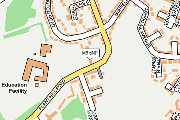 M9 6NP map - OS OpenMap – Local (Ordnance Survey)