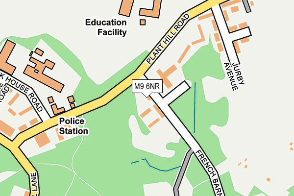 M9 6NR map - OS OpenMap – Local (Ordnance Survey)