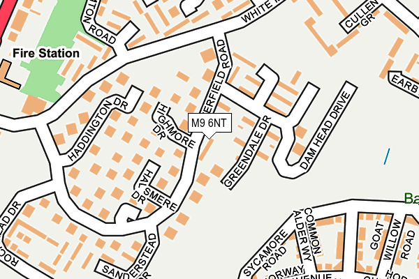 M9 6NT map - OS OpenMap – Local (Ordnance Survey)