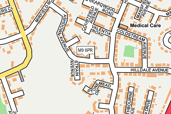 M9 6PR map - OS OpenMap – Local (Ordnance Survey)